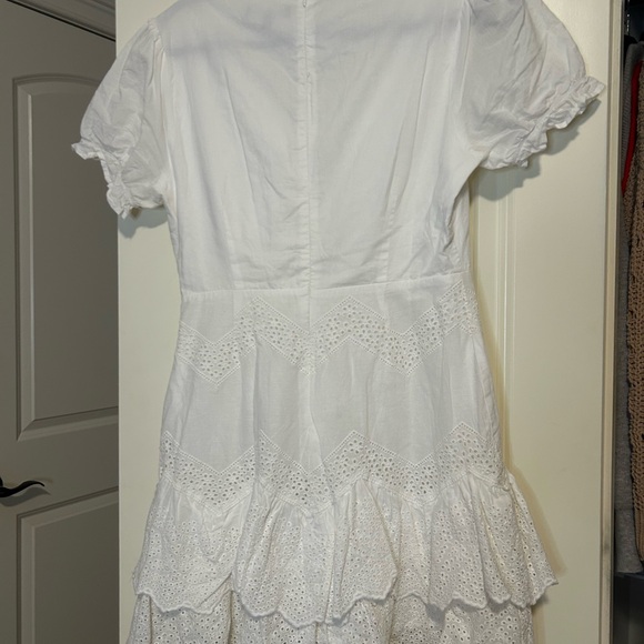 Lulu's White Ruffled Mini Dress - Picture 2 of 2